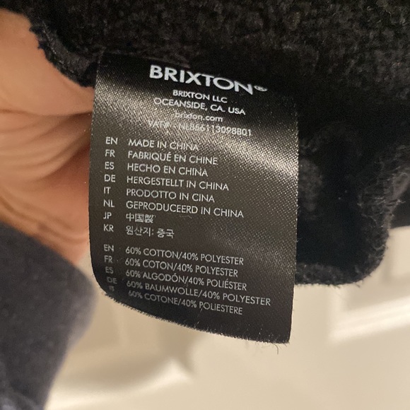Brixton Logo Mens hoodie size small - Picture 4 of 4